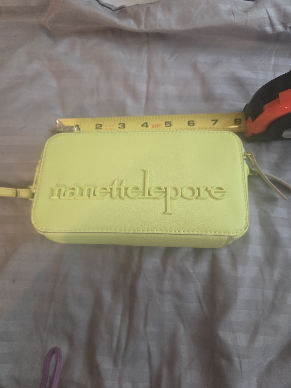 Nanette Lepore Neon Yellow/Green Logo Bag